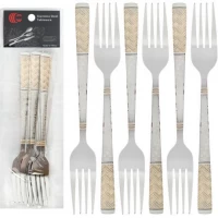 Набір столових виделок 6шт Плетінка 21см C 814-BF