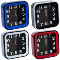 Настільний годинник - будильник 13*13*4,5см 812