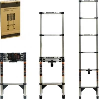 Телескопічна драбина з нержавіючої сталі 2,3 м