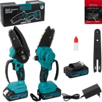 Акумуляторна міні-ланцюгова пила 21V, шина 4″ + 6″, 15/20 см, кейс+коробка ASR744 Акумуляторна міні-ланцюгова пила 21V, шина 4″ + 6″, 15/20 см, кейс+коробка ASR744