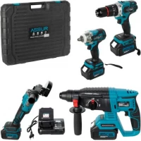 Акумуляторний набір інструментів 4-в-1, безщіткові, 21V ASR1011