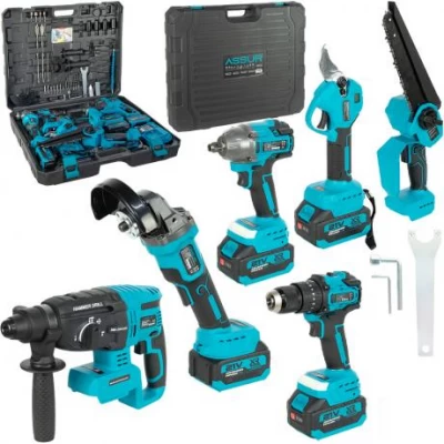 Акумуляторний набір інструментів 6-в-1, 21V, 3000 mAh ASR1053