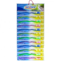 Зубні щітки Lanshare 18см на блістері L669