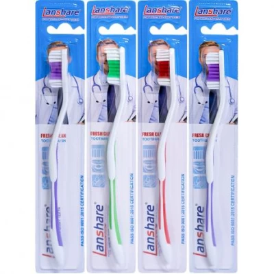 Зубні щітки Lanshare 19см на блістері 8619