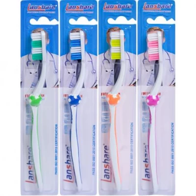 Зубні щітки Lanshare 19см на блістері 8697