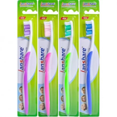 Зубні щітки Lanshare 19см на блістері 8618