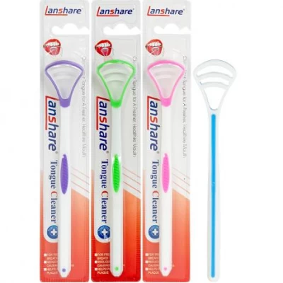 Скребок для язика Lanshare 18см на блістері 900