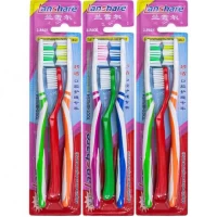 Набір зубних щіток  на блістері 3шт (2 дорослі + 1 дитяча) S603