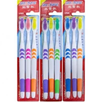 Набір зубних щіток Lanshare 19см на блістері 3шт S693