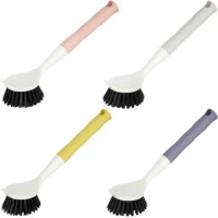 Щітка господарська 27см з довгою пластиковою ручкою 302