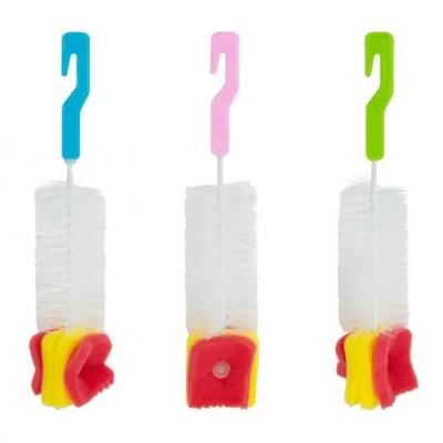 Йоржик для миття пляшок 26см з губкою 0033 Йоржик для миття пляшок 26см з губкою 0033