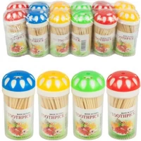 Зубочистки бамбукові Крапля 65мм, 150шт 7,5*3,5см 840