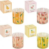 Свічка ароматична воскова Персик у склянці з кришкою 400 г AXW291 Свічка ароматична воскова Персик у склянці з кришкою 400 г AXW291
