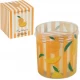 Свічка ароматична воскова Персик у склянці з кришкою 400 г AXW291