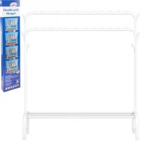 Стійка для одягу 110*57*159см подвійна TW 603-2