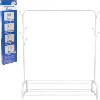 Стійка-вішалка 110*56*33*150см для одягу та взуття подвійна TW 606