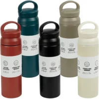 Дорожня склянка 500 мл із нержавіючої сталі з подвійною кришкою B25-3