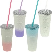 Термостакан 800 мл з нержавіючої сталі для напоїв із трубочкою B25-21 Термостакан 800 мл з нержавіючої сталі для напоїв із трубочкою B25-21