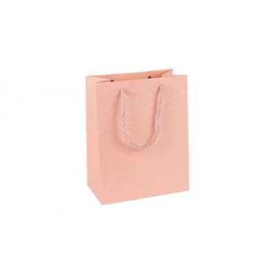 Пакет подарунковий 12х15х7см з тисненням PINK HL-1866