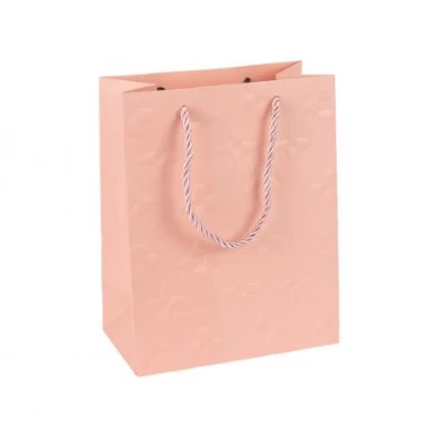 Пакет подарунковий 26х32х12см з тисненням PINK HL-1868