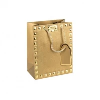 Пакет подарунковий 18х23х10см із тисненням фольгою GOLD HL-1910