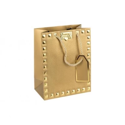 Пакет подарунковий 18х23х10см із тисненням фольгою GOLD HL-1910