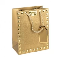 Пакет подарунковий 31х42х12см із тисненням фольгою GOLD HL-1912