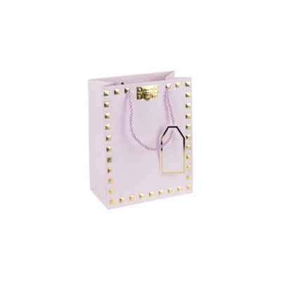 Пакет подарунковий 12х15х7см  із тисненням фольгою LIGHT PURPLE HL-1919