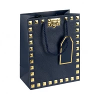 Пакет подарунковий 31х42х12см із тисненням фольгою DARK BLUE HL-1927 Пакет подарунковий 31х42х12см із тисненням фольгою DARK BLUE HL-1927