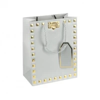 Пакет подарунковий  26х32х12см із тисненням фольгою SILVER HL-1931