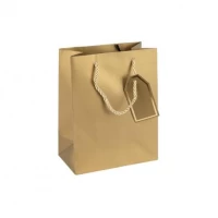 Пакет подарунковий 18х23х10см однотонний GOLD HL-1973