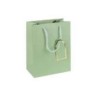 Пакет подарунковий 18х23х10см однотонний COOL GREEN HL-1976