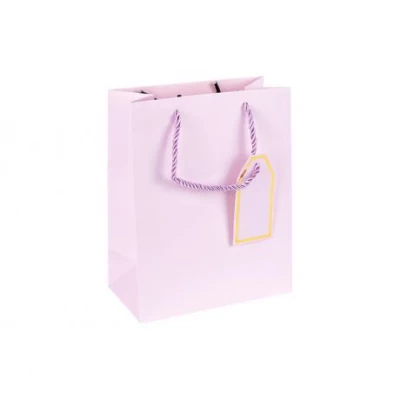 Пакет подарунковий 18х23х10см однотонний LIGHT PURPLE HL-1985