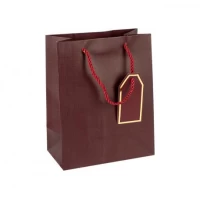 Пакет подарунковий 26х32х12см однотонний JUJUBE RED HL-1995