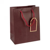 Пакет подарунковий 31х42х12см однотонний JUJUBE RED HL-1996