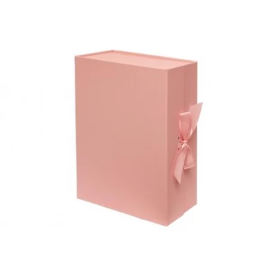Подарункова коробка 28,2×20,2×9,2 см зі стрічкою PINK HL-204