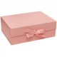 Подарункова коробка 28,2×20,2×9,2 см зі стрічкою PINK HL-204