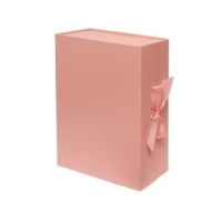 Подарункова коробка 33×25×12 см зі стрічкою PINK HL-209