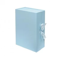 Подарункова коробка 33×25×12 см зі стрічкою BLUE HL-210