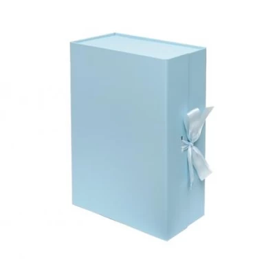 Подарункова коробка 33×25×12 см зі стрічкою BLUE HL-210