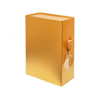 Подарункова коробка 33×25×12 см зі стрічкою GOLD HL-212