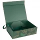 Подарункова коробка 28,2×20,2×9,2 см зі стрічкою та принтом DARK GREEN HL-214