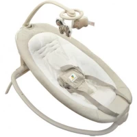 Дитячий шезлонг-гойдалка з вібрацією та іграшками 3–9кг Mastela 6607 бежевий