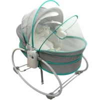 Багатофункціональна люлька-гойдалка 5-в-1 Mastela 6037 сіро-блакитна Багатофункціональна люлька-гойдалка 5-в-1 Mastela 6037 сіро-блакитна