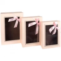 Набір подарункових коробок 3 шт PINK 0540-2/HL-234 Набір подарункових коробок 3 шт PINK 0540-2/HL-234