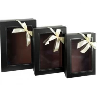 Набір подарункових коробок 3 шт BLACK 0540-2/HL-236
