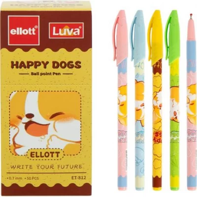 Ручка кулькова Ellott ET-812-50 синя
