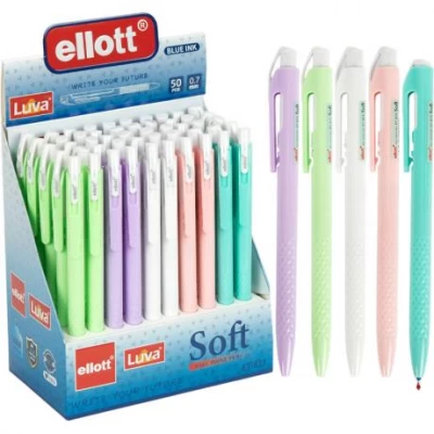 Ручка кулькова автоматична Soft Ellott ET-823-50 синя