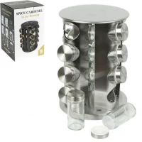 Набір баночок для спецій 16 шт на підставці, що крутиться 10-3