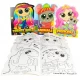 Розмальовка 210х280см Миласики+ 50 наклейок МІКС РМ-83